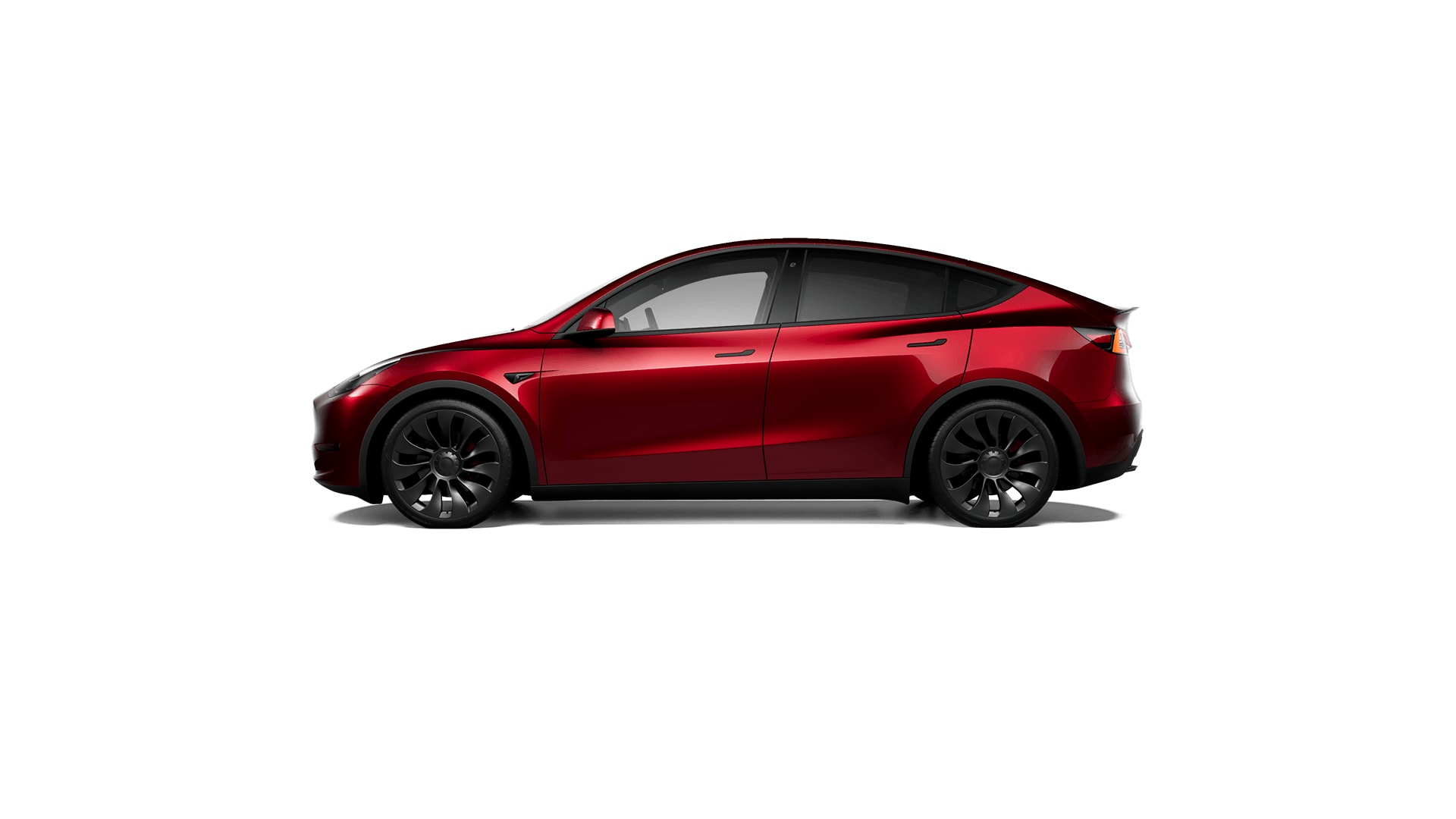 tesla model y cherry red